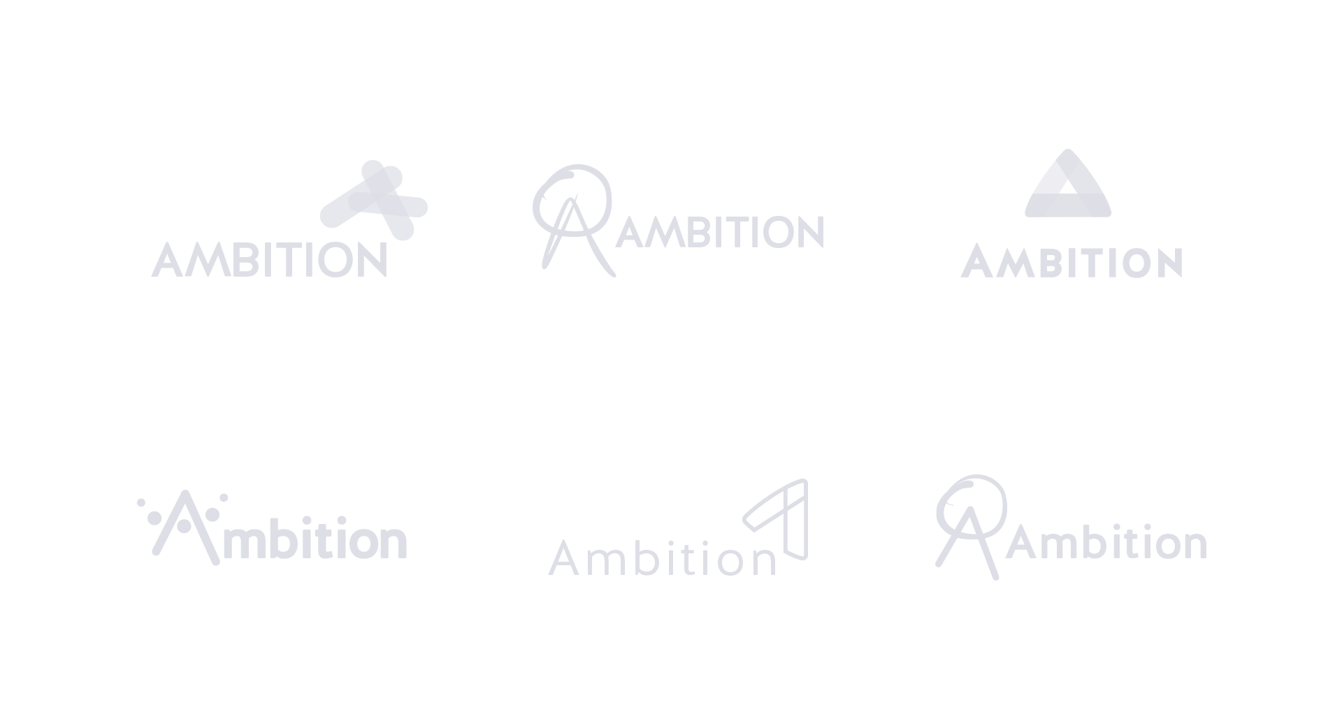 Ambition logo exploration