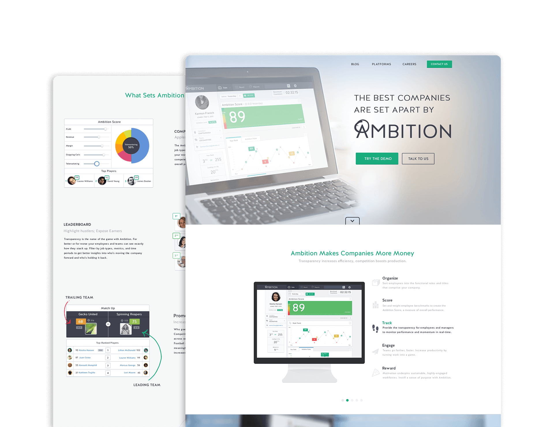 Ambition website
